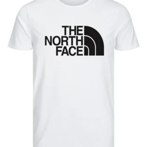 T-SHIRT 100% ΒΑΜΒΑΚΙ ΜΕ LOGO - ΛΕΥΚΟ - THE NORTH FACE ΜΕΓΑΛΟ