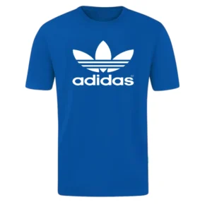 T-SHIRT 100% ΒΑΜΒΑΚΙ ΜΕ LOGO - ΜΠΛΕ ΡΟΥΑ - ΤΡΙΦΥΛΛΙ ΜΕΓΑΛΟ