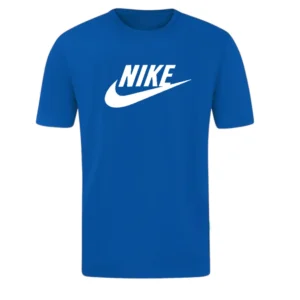T-SHIRT 100% ΒΑΜΒΑΚΙ ΜΕ LOGO - ΜΠΛΕ ΡΟΥΑ - NIKE ΜΕΓΑΛΟ