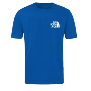 T-SHIRT 100% ΒΑΜΒΑΚΙ ΜΕ LOGO - ΜΠΛΕ ΡΟΥΑ - THE NORTH FACE ΜΙΚΡΟ