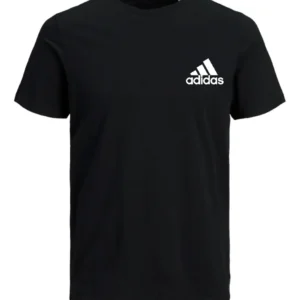 T-SHIRT 100% ΒΑΜΒΑΚΙ ΜΕ LOGO - ΜΑΥΡΟ - ΓΡΑΜΜΕΣ ΜΙΚΡΟ