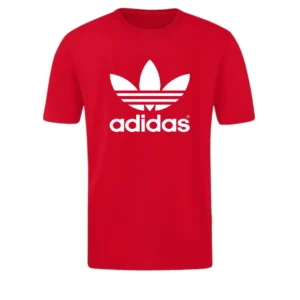 T-SHIRT 100% ΒΑΜΒΑΚΙ ΜΕ LOGO - ΚΟΚΚΙΝΟ - ΤΡΙΦΥ΄ΛΛΙ ΜΕΓΑΛΟ