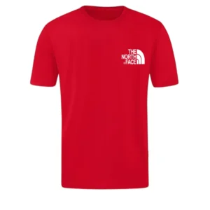 T-SHIRT 100% ΒΑΜΒΑΚΙ ΜΕ LOGO - ΚΟΚΚΙΝΟ - THE NORTH FACE ΜΙΚΡΟ