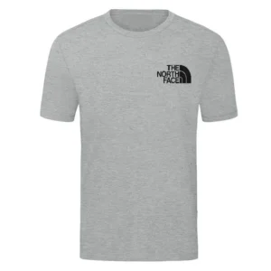 T-SHIRT 100% ΒΑΜΒΑΚΙ ΜΕ LOGO ΓΚΡΙ - THE NORTH FACE ΜΙΚΡΟ