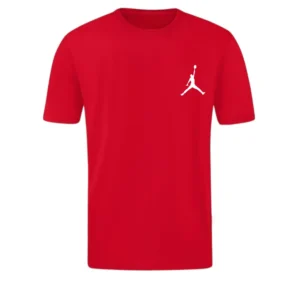 T-SHIRT 100% ΒΑΜΒΑΚΙ ΜΕ LOGO - ΚΟΚΚΙΝΟ - JORDAN ΜΙΚΡΟ