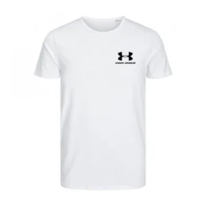 ΚΟΝΤΟΜΑΝΙΚΗ ΜΠΛΟΥΖΑ ΑΠΟ 100% ΒΑΜΒΑΚΙ ΜΕ ΜΑΥΡΟ LOGO - ΛΕΥΚΟ - UA/MIK