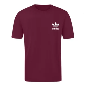 T-SHIRT 100% ΒΑΜΒΑΚΙ ΜΕ LOGO - ΜΠΟΡΝΤΟ - ΤΡΙΦΥΛΛΙ ΜΙΚΡΟ