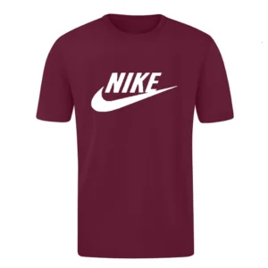 T-SHIRT 100% ΒΑΜΒΑΚΙ ΜΕ LOGO - ΜΠΟΡΝΤΟ - NIKE ΜΕΓΑΛΟ