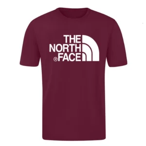 T-SHIRT 100% ΒΑΜΒΑΚΙ ΜΕ LOGO - ΜΠΟΡΝΤΟ - THE NORTH FACE ΜΕΓΑΛΟ