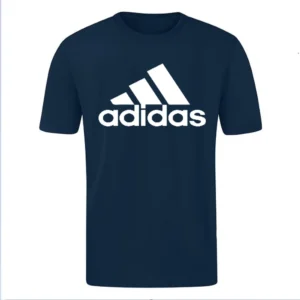 T-SHIRT 100% ΒΑΜΒΑΚΙ ΜΕ LOGO - ΜΠΛΕ ΣΚΟΥΡΟ - ΓΡΑΜΜΕΣ ΜΕΓΑΛΟ