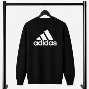 Μαύρο Φούτερ Λαιμοκοψη Adidas