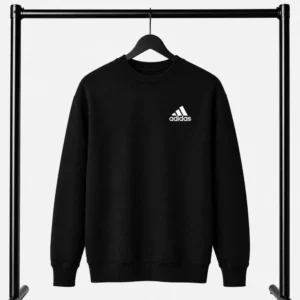Μαύρο Φούτερ Λαιμοκοψη Adidas