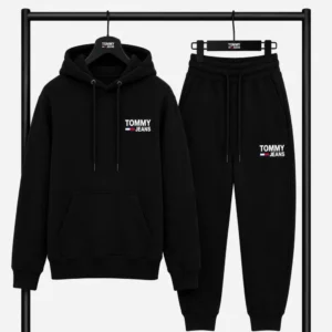 Σετ Φόρμας TOMMY JEANS με Φούτερ κουκούλα & Παντελόνι – Μαύρο