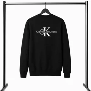 Μαύρο Φούτερ Λαιμοκοψη Calvin Klein Jeans