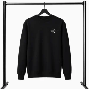 Μαύρο Φούτερ Λαιμοκοψη Calvin Klein Jeans