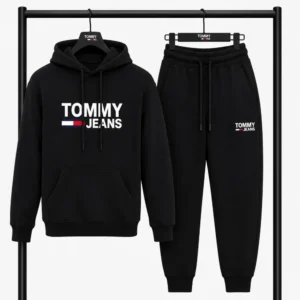 Σετ Φόρμας TOMMY JEANS με Φούτερ κουκούλα & Παντελόνι – Μαύρο