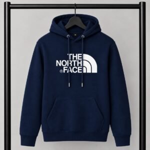 Μπλε σκούρο φούτερ με κουκούλα The North Face με Logo