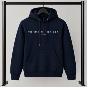 Μπλε σκούρο φούτερ με κουκούλα Τommy Hilfiger Est. 1985 με Logo