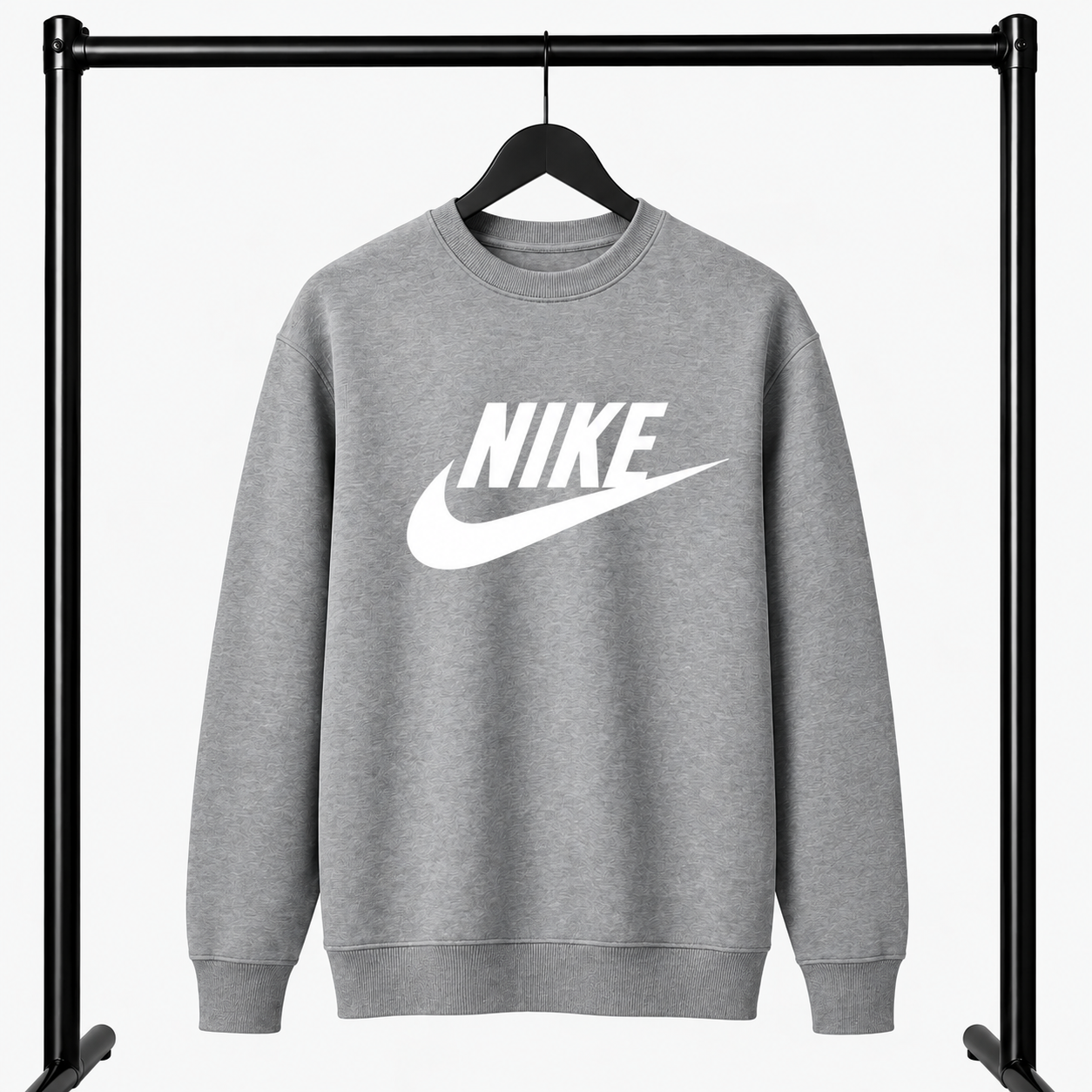 Γκρι Φούτερ Λαιμοκοψη Nike