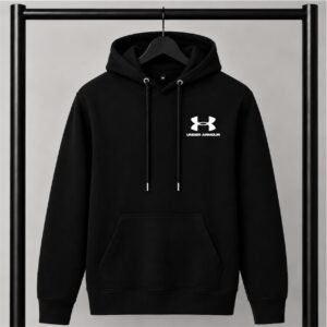 Μαύρο φούτερ με κουκούλα Under Armour με Logo