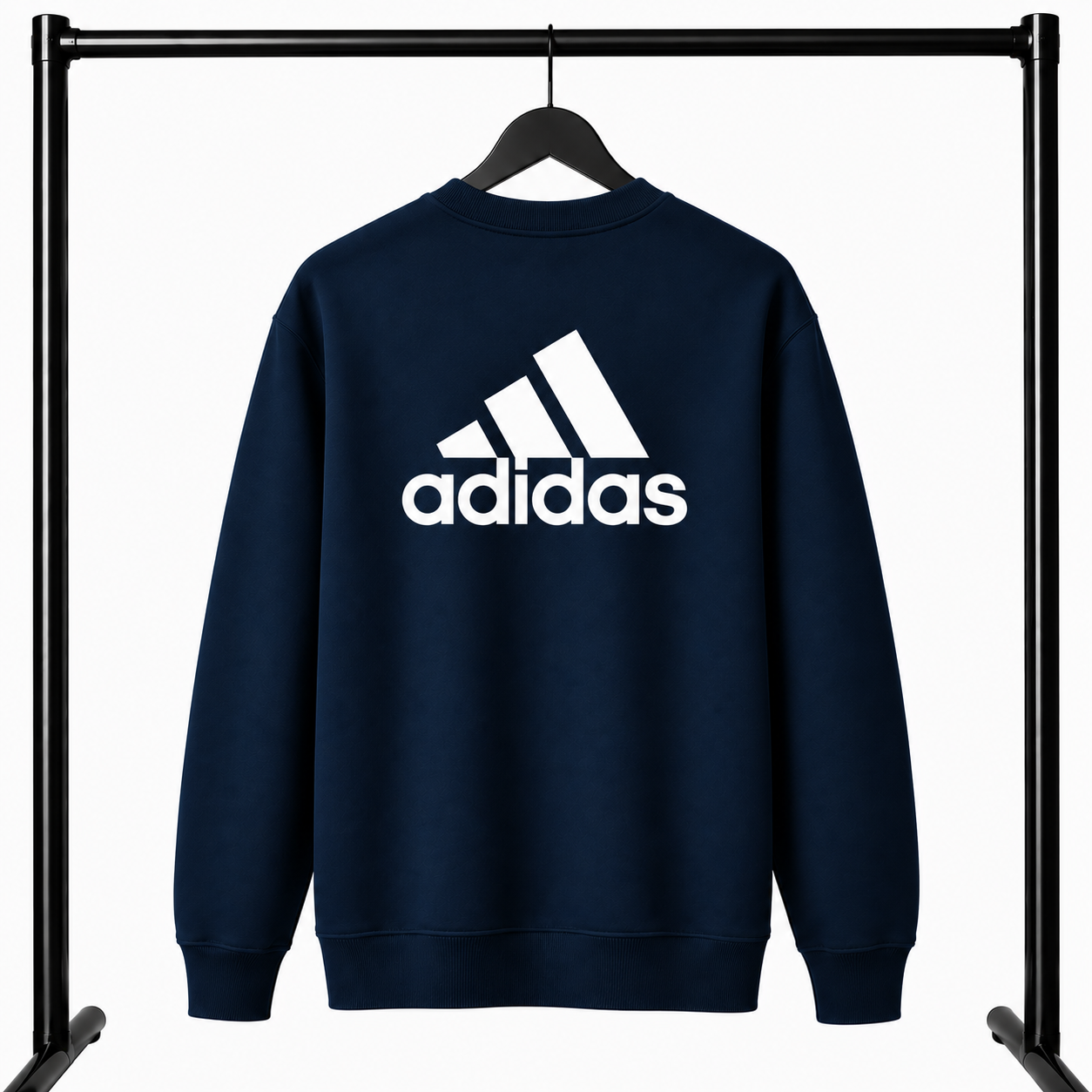 Μπλε Σκούρο Φούτερ Λαιμοκοψη Adidas