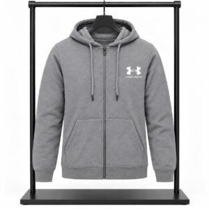 Ζακέτα Φούτερ γκρι με Κουκούλα & Φερμουάρ Under Armour