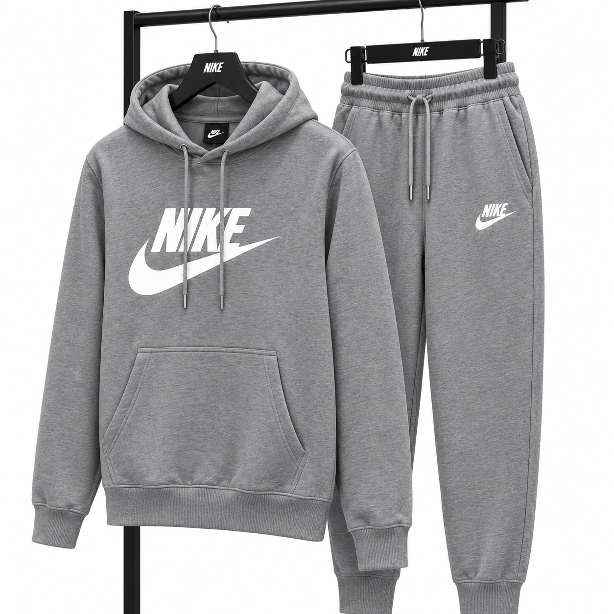 Σετ Φόρμας NIKE με Φούτερ κουκούλα  & Παντελόνι – Γκρι