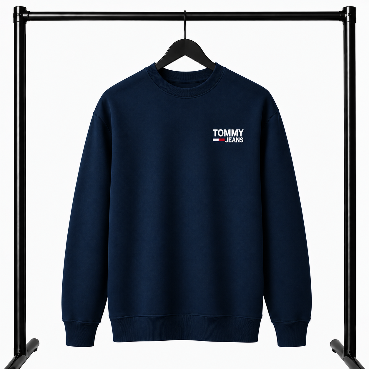 Μπλε Σκούρο Φούτερ Λαιμοκοψη Tommy Jeans