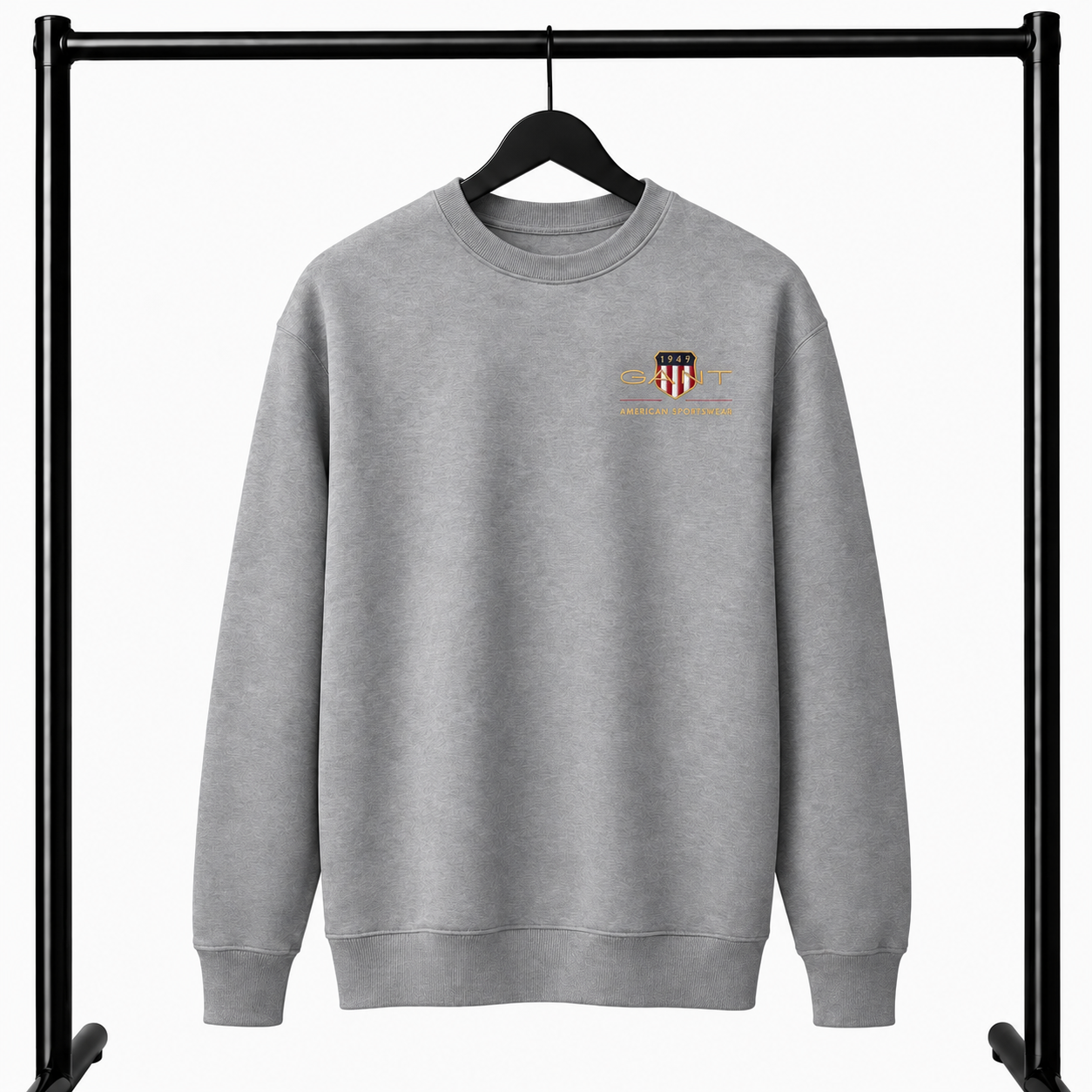 Γκρι Φούτερ Λαιμοκοψη Gant American Sportwear