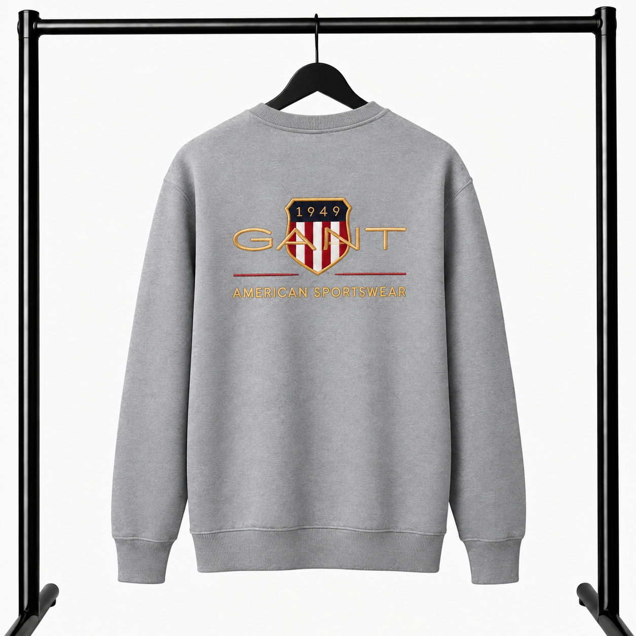Γκρι Φούτερ Λαιμοκοψη Gant American Sportwear