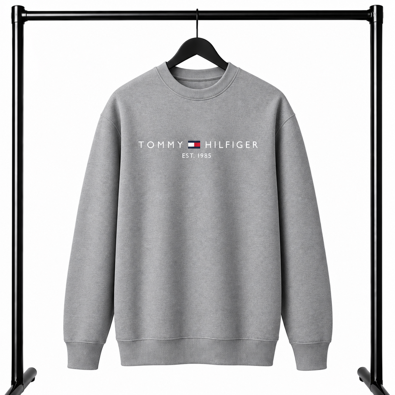 Γκρι Φούτερ Λαιμοκοψη Tommy Hilfiger Est. 1985