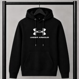 Μαύρο φούτερ με κουκούλα Under Armour με Logo