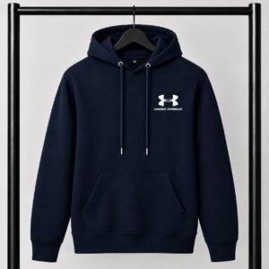 Μπλε σκούρο  φούτερ με κουκούλα Under Armour με Logo