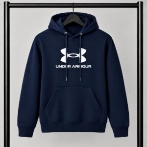 Μπλε σκούρο  φούτερ με κουκούλα Under Armour με Logo
