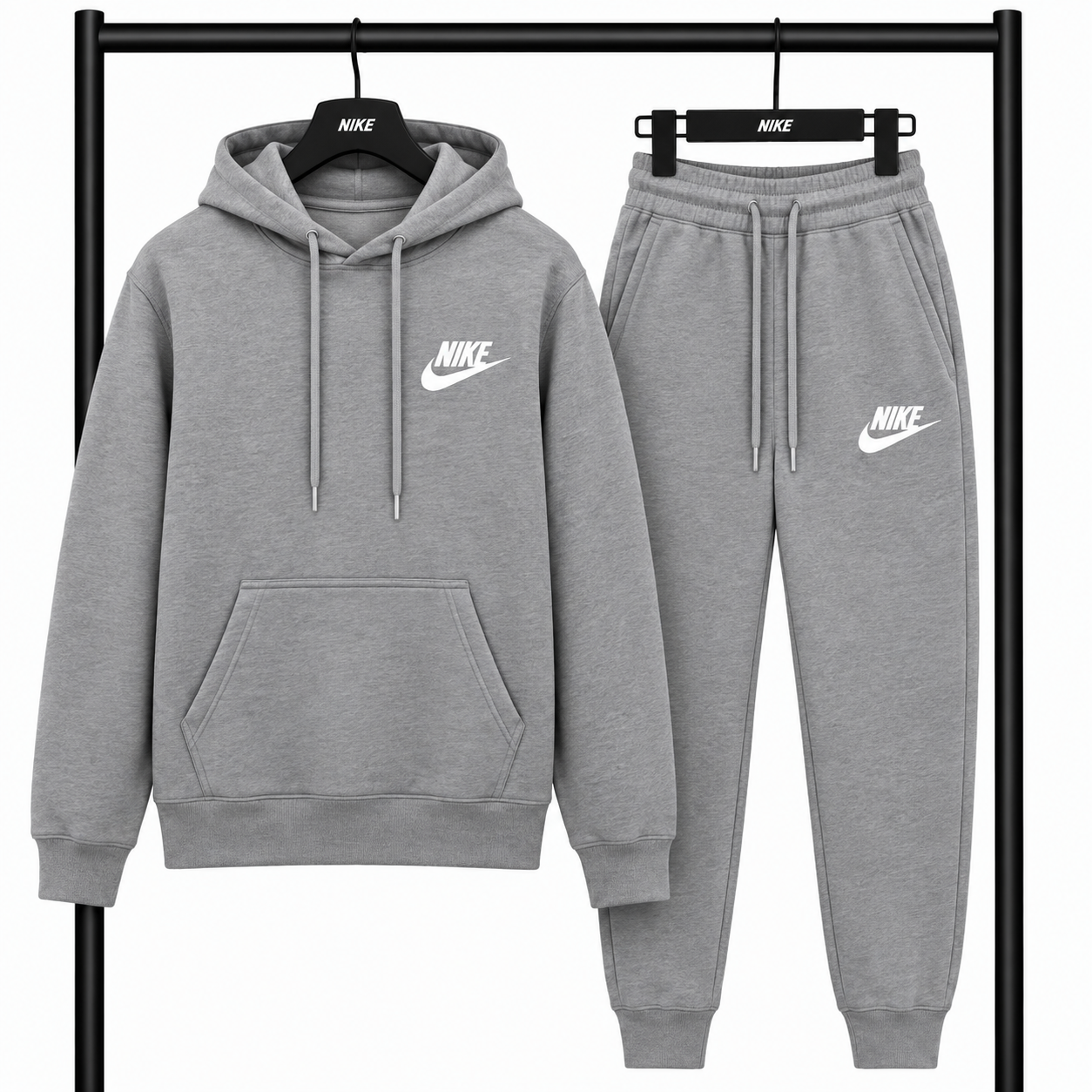 Σετ Φόρμας NIKE με Φούτερ κουκούλα  & Παντελόνι – Γκρι